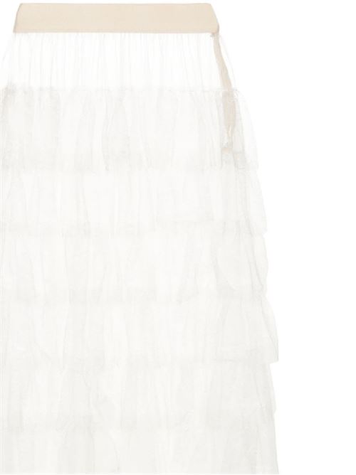 Ivory white tulle woman skirt UMA WANG | UW2006GRAM SKIRTUW101